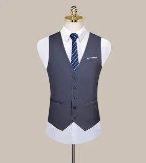 Abito tinta unita per uomo Slim Fit Gilet da uomo Gilet da uomo Gilet Homme Gilet da lavoro formale senza maniche casual