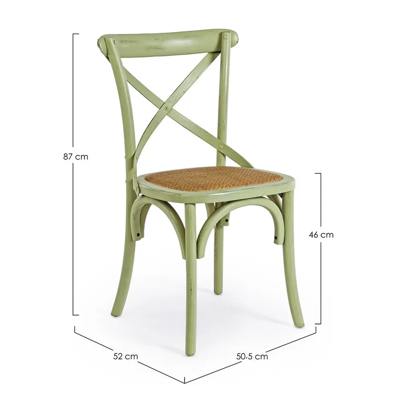Bizzotto Sedia Cross verde
