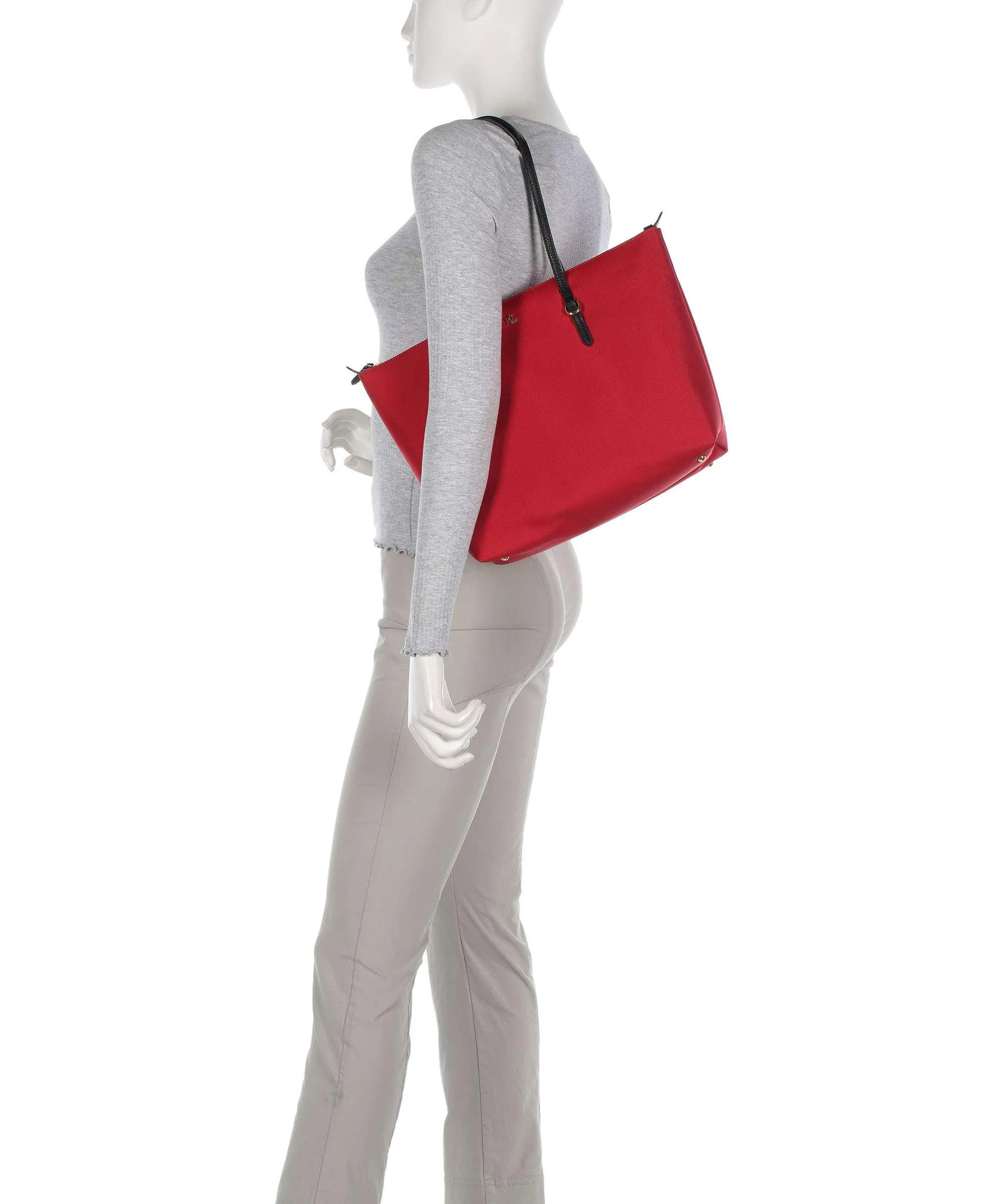  Lauren Ralph Lauren Keaton 26 Borsa shopper nylon rosso  