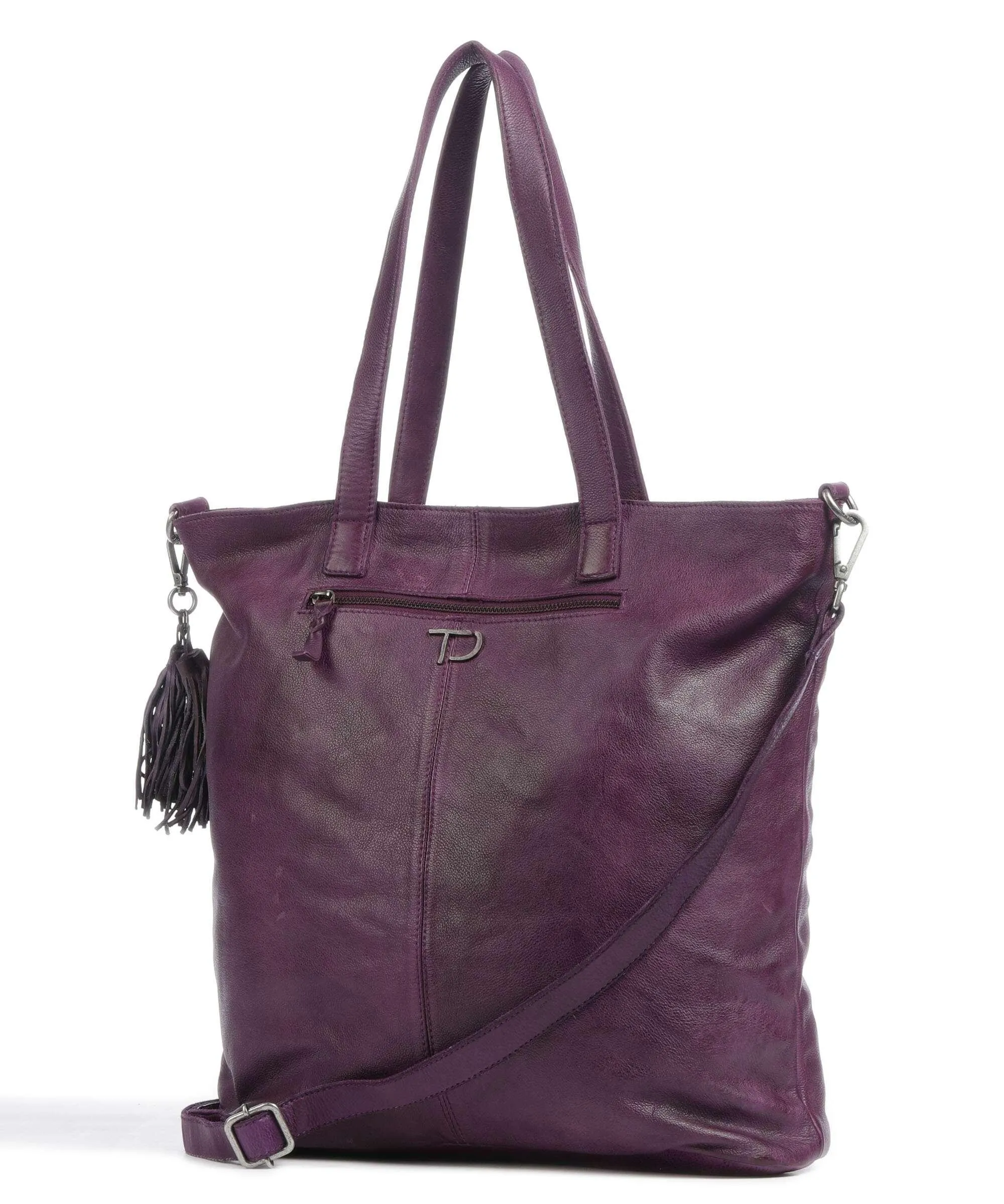  Taschendieb Wien Herzgasse 6 Borsa shopper pelle di vacchetta grana mora  